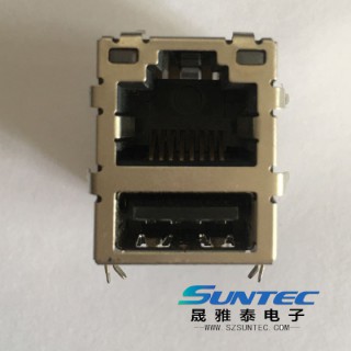 集成滤波器 加USB RJ45 网络接口 网口