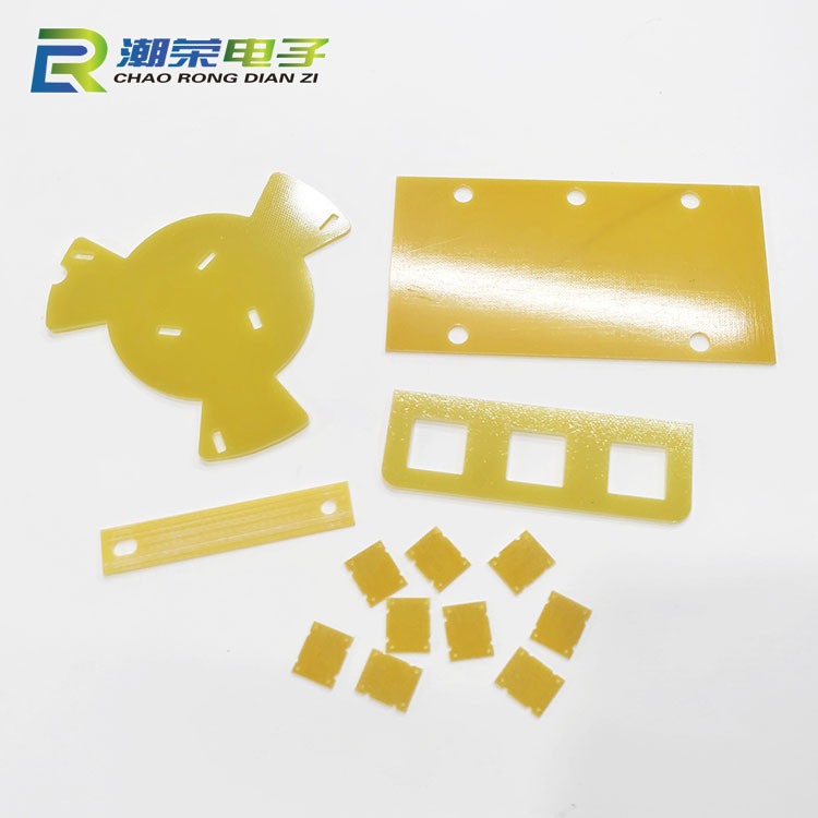 东莞市潮荣电子制品有限公司 FR4黄色环氧板定制加工 耐磨耐压绝缘板来图定制加工