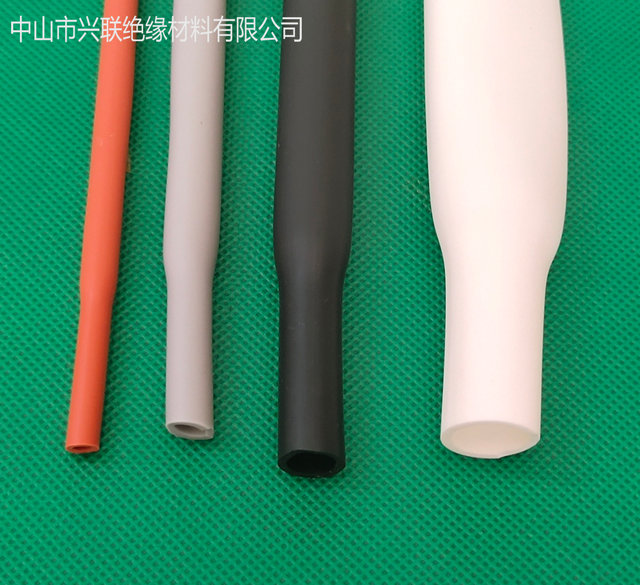 中山市兴联绝缘材料制品有限公司 00℃黑色耐高温耐磨加厚柔软硅胶热缩管 耐压 1000KV