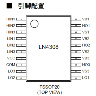 上海南麟电子股份有限公司 250V三相全桥驱动器 LN4308SR/LN4307SR