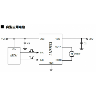 上海南麟电子股份有限公司 8V/1.5A H桥芯片—LN8503ER