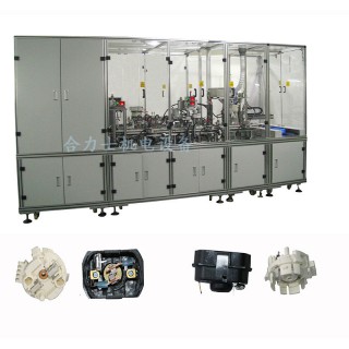 深圳市合力士机电设备有限公司 电机胶盖自动化组装生产线