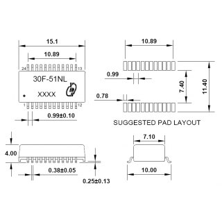 上海元册电子科技有限公司 YDS元册30F-51NL小体积单路千兆网络变压器 开路电感 350uH 漏感 0.5uH