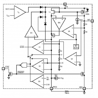 深圳市奥科迪科技有限公司 SD8058一款完整的单节锂离子电池充电器带电池正负极反接保护
