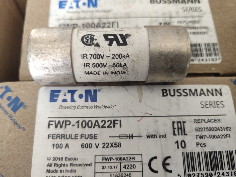 泉州中福灿宏电子科技有限公司 Bussmann熔断器EBF00230S8 EBF00230V0