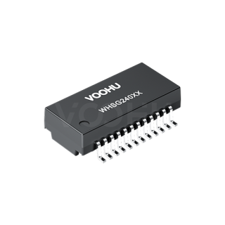 苏州沃虎电子科技有限公司 WHSG24002G 单口 SMD 千兆 PIN24 non-PoE 以太网变压器