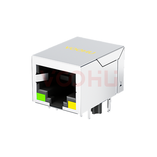 苏州沃虎电子科技有限公司 SYT-320DNL 90° 侧面插入 1*1  1000Base LED  DIP RJ45